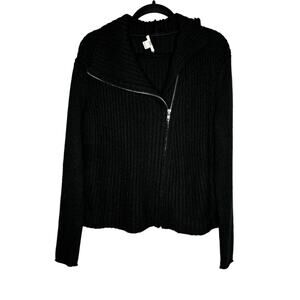 Helmut Lang Asymmetric Zip Wool Sweater
